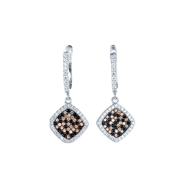 Серьги из серебра с кубическим цирконием 2860007033207 Серьги (Ag 925)