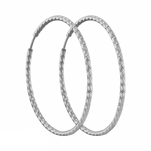 Серьги из серебра с алмазной гранью 94140031 Серьги (Ag 925)