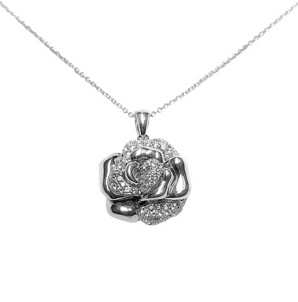 Колье из серебра с фианитами 51498 Колье (Ag 925)