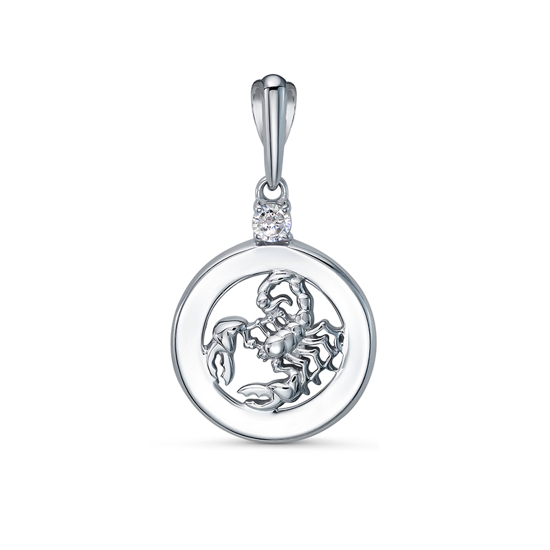 Подвеска из серебра знак зодиака с034036 Подвеска зодиак (Ag 925)