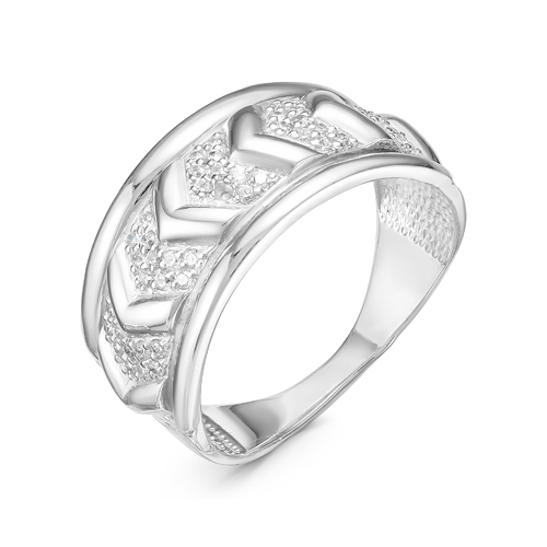 Кольцо из серебра с фианитами  с116044 Кольцо (Ag 925)
