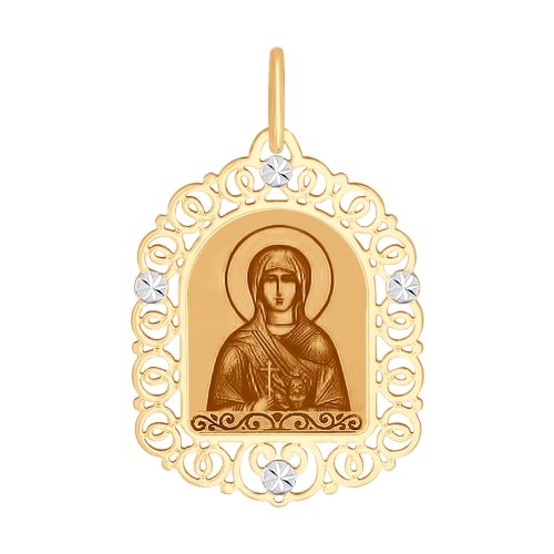 Подвеска из золота иконка Св.Анастасия 103342 Подвеска икона (Au 585)