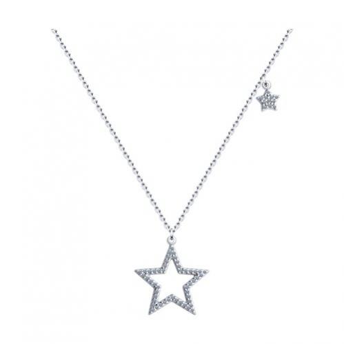 Колье из серебра с фианитами 94070650 Колье (Ag 925)