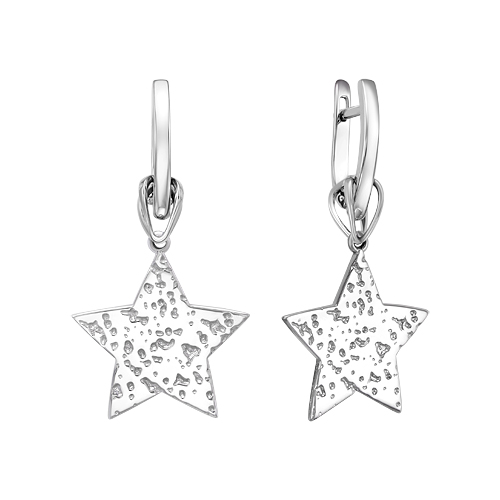 Серьги из серебра с бриллиантами С610-5926 Серьги (Ag 925)