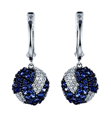 Серьги из серебра с кубическим цирконием 3670009068804 Серьги (Ag 925)