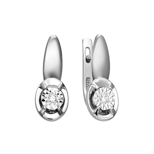 Серьги из золота с бриллиантами С213-6644 Серьги (Au 585)