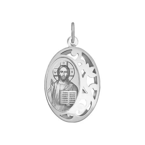 Подвеска-икона из серебра "Вседержитель'. 94100234 Подвеска (Ag 925)