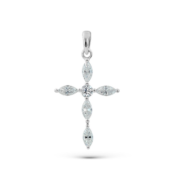 Колье из серебра с фианитами 48620 Колье (Ag 925)