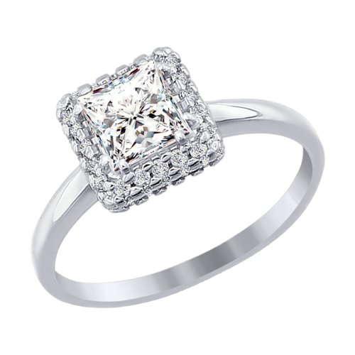 Кольцо из белого золота с фианитами SWAROVSKI 81010064 Кольцо (Au 585)