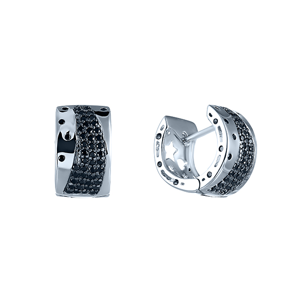 Серьги из серебра с кубическим цирконием 1220006077702 Серьги (Ag 925)
