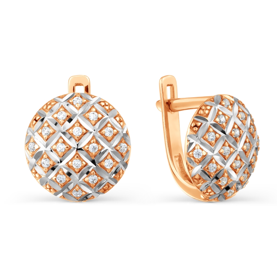Серьги из золота с фианитами Т147627774 Серьги (Au 585)