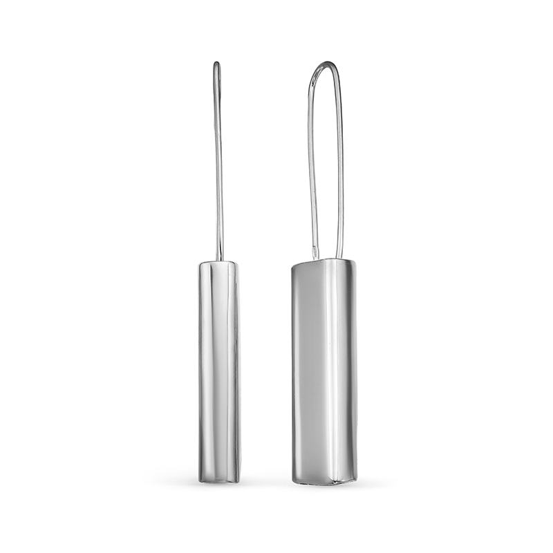 Серьги из серебра длинные с222666 Серьги (Ag 925)