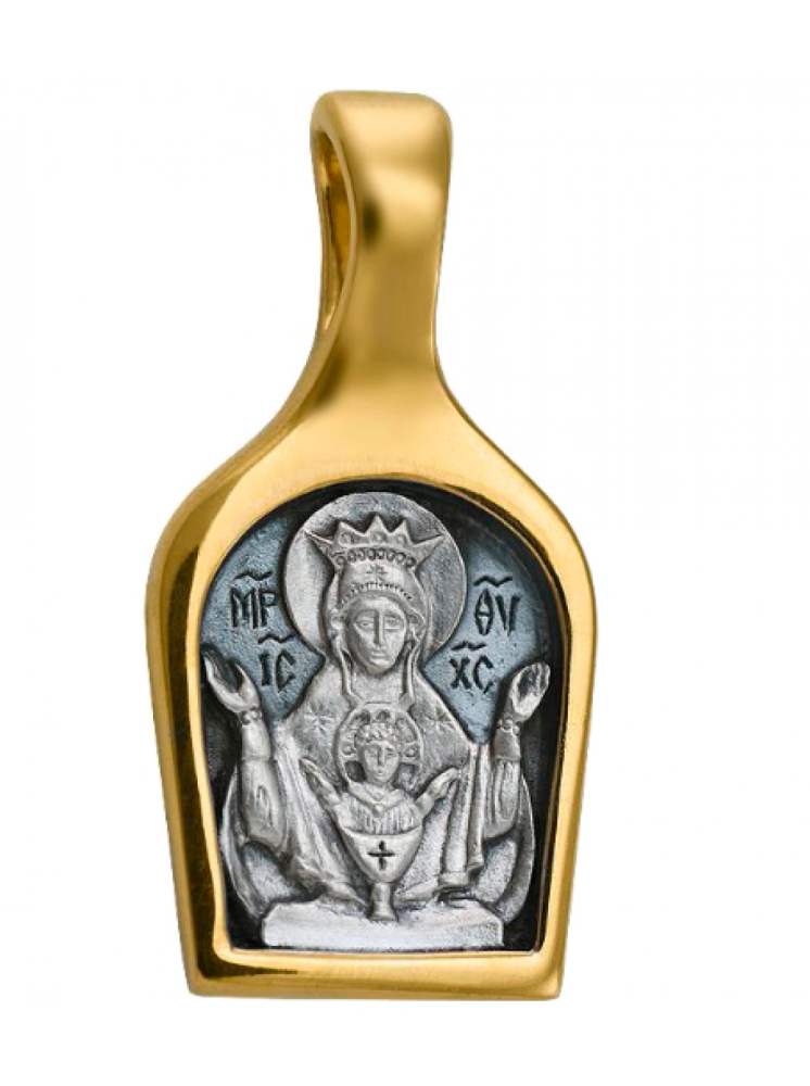 Подвеска икона из серебра Неупиваемая чаша 200543 pz Подвеска икона (Ag 925)