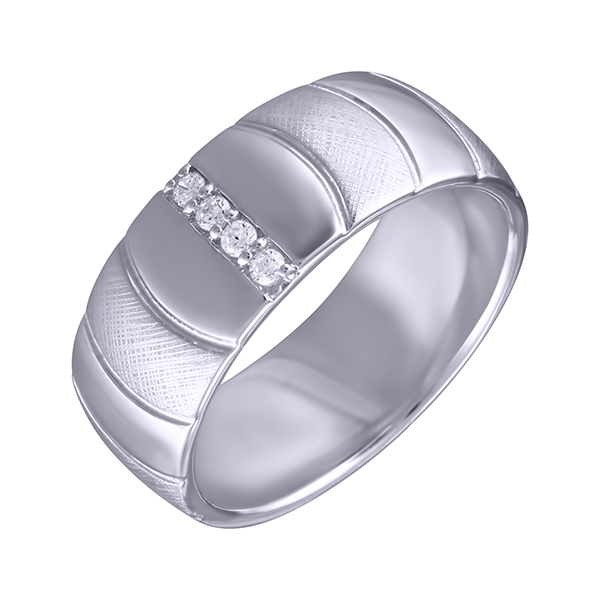 Кольцо из серебра с кубическим цирконием  1120002153204 Кольцо (Ag 925)