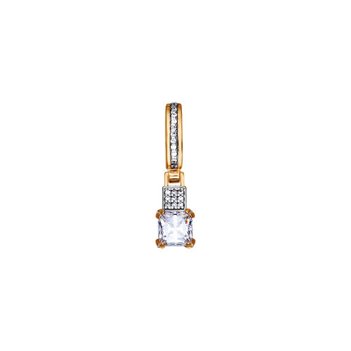 Подвеска из золота с фианитами SWAROVSKI 81030043 Подвеска (Au 585)