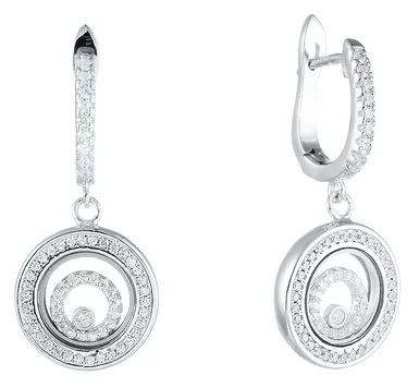 Серьги из серебра с кубическим цирконием 5090001188503 Серьги (Ag 925)