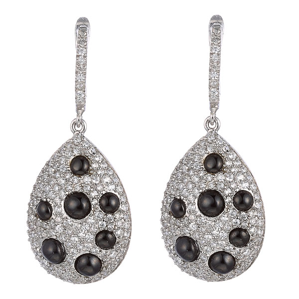 Серьги из серебра с кубическим цирконием 9030001160404 Серьги (Ag 925)