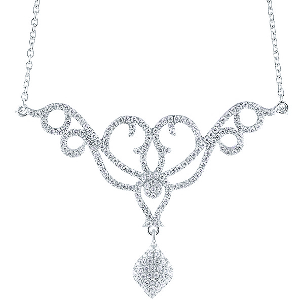 Колье из серебра с кубическим цирконием  2860008012903 Колье (Ag 925)