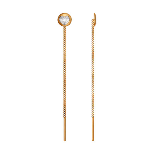 Серьги из золота цепочки 022398 Серьги (Au 585)