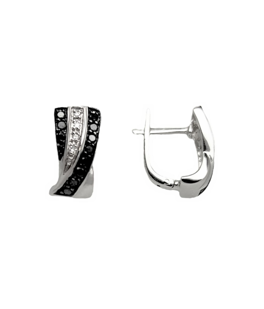 Серьги из белого золота с бриллиантами ERIN1583-88YL-W Серьги (Au 585)