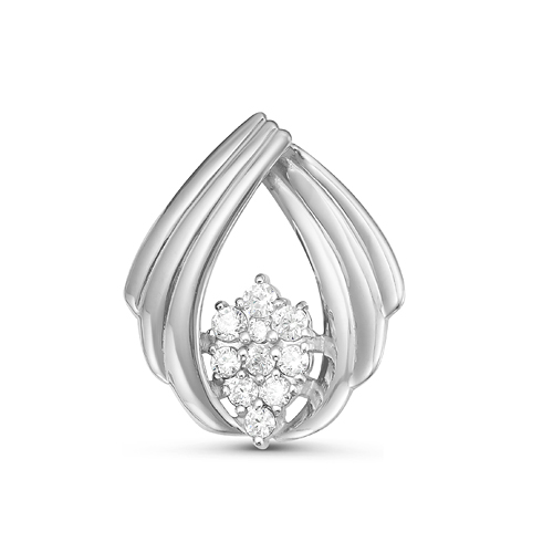 Подвеска из серебра с фианитами с035520 Подвеска (Ag 925)