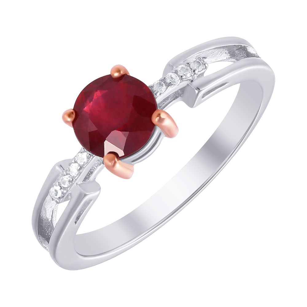 Кольцо из серебра с корундом 2580003057804 Кольцо (Ag 925)