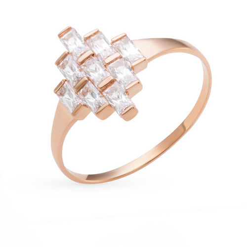 Кольцо из золота c фианитами SWAROVSKI Т102017482 Кольцо (Au 585)