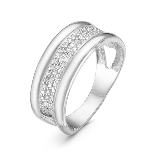 Кольцо из серебра с фианитами  с115586 Кольцо (Ag 925)