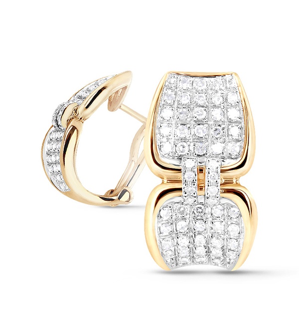 Серьги из золота c бриллиантами 57902 Серьги (Au 585)