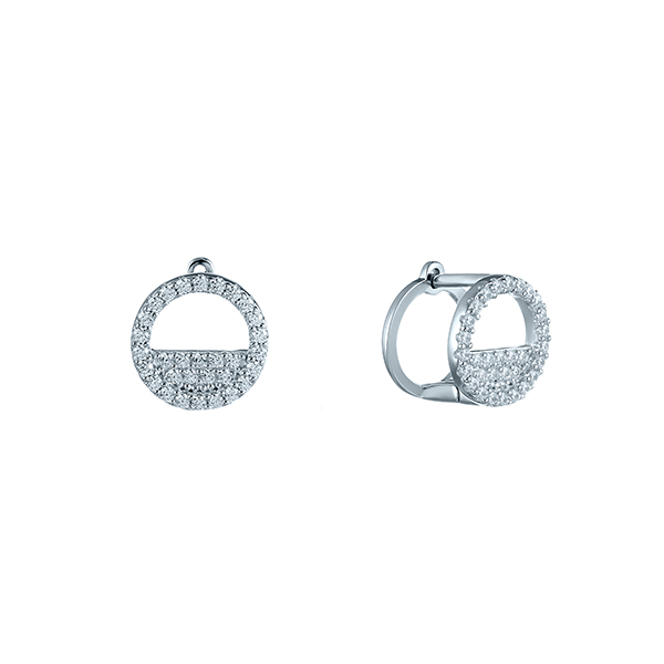 Серьги из серебра с кубическим цирконием 6220004015908 Серьги (Ag 925)