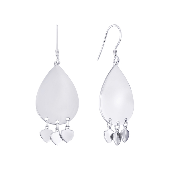 Серьги из серебра длинные 6790004143009 Серьги (Ag 925)