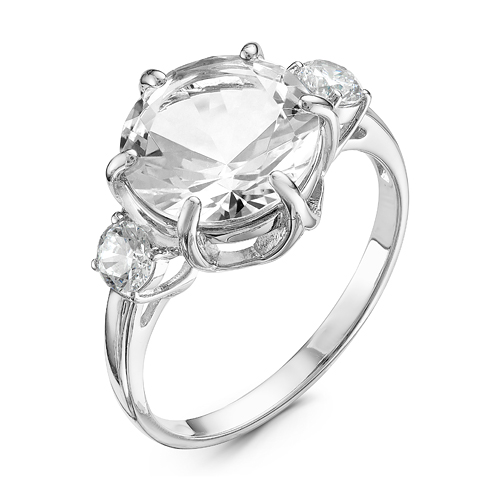 Кольцо из серебра с фианитами  с115628 Кольцо (Ag 925)