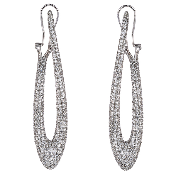 Серьги из серебра с кубическим цирконием 8470002155206 Серьги (Ag 925)