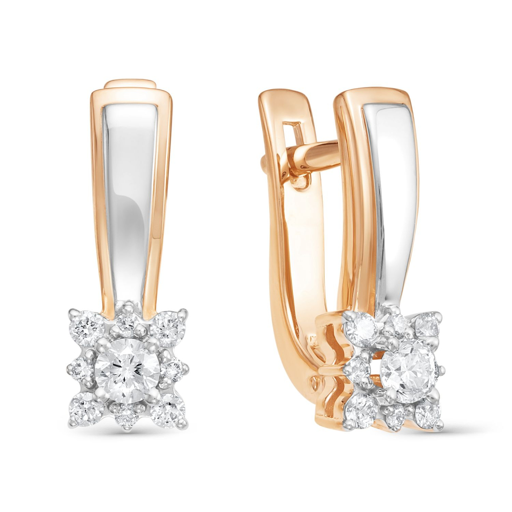Серьги из золота c бриллиантами 3157-210 Серьги (Au 585)