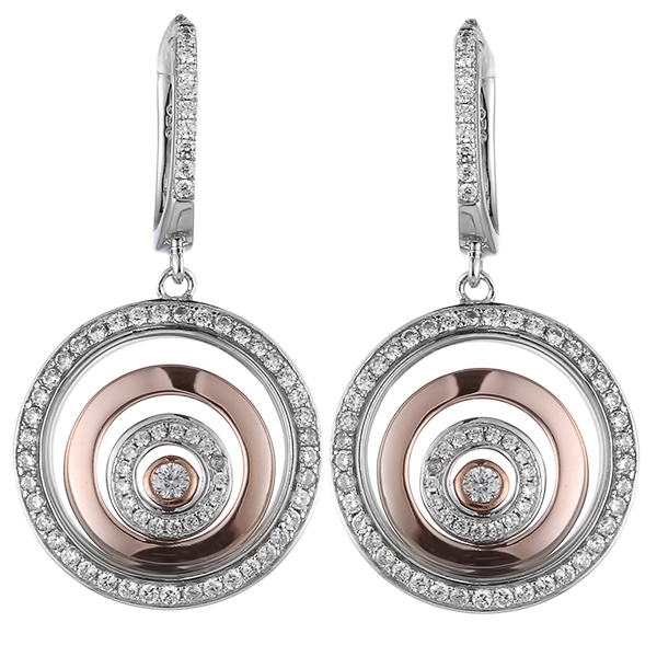 Серьги из серебра с кубическим цирконием 0370006027704 Серьги (Ag 925)