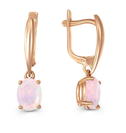 Серьги из золота с ониксом 10400020308 Серьги (Au 585)