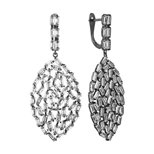 Серьги из серебра с кубическим цирконием 22С122115 Серьги (Ag 925)
