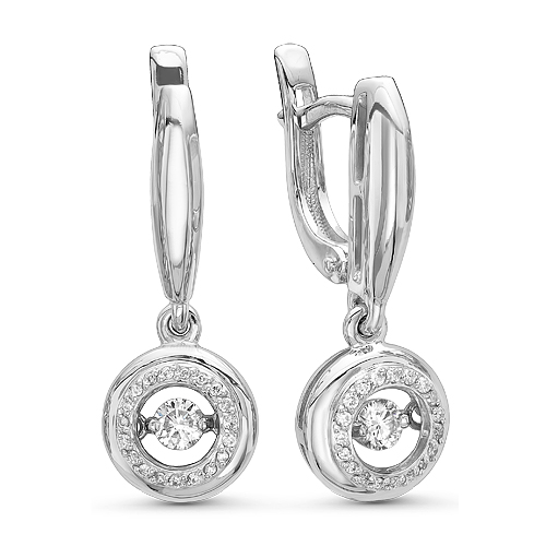 Серьги из золота с бриллиантами 02-2050 Серьги (Au 585)