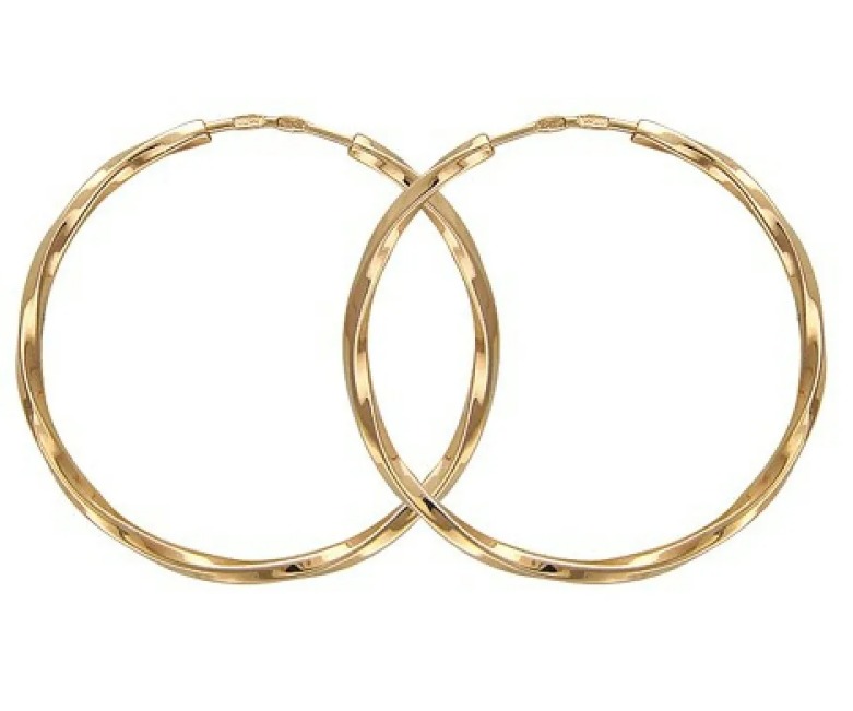 Серьги из золота 01С011888(45мм) Серьги (Au 585)