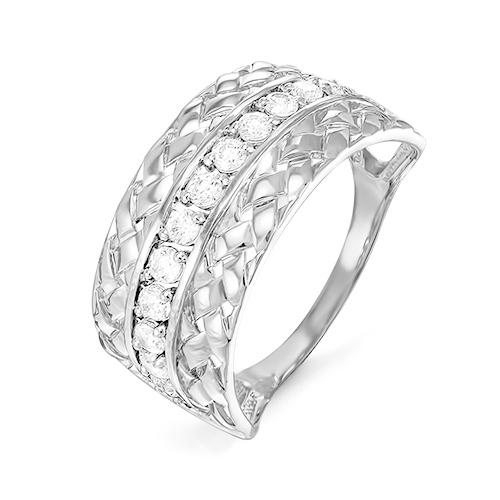 Кольцо из серебра с фианитами  с114632 Кольцо (Ag 925)