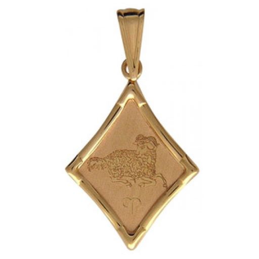 Подвеска из золота знак зодиака  01Д017605 Подвеска зодиак (Au 585)