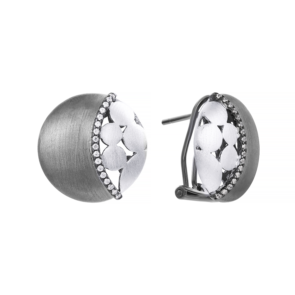 Серьги из серебра с кубическим цирконием 2340007000906 Серьги (Ag 925)