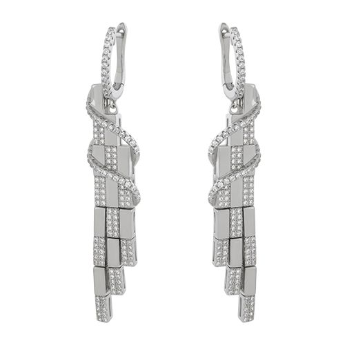 Серьги из серебра с кубическим цирконием MT0549-E Серьги (Ag 925)