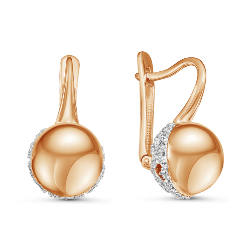 Серьги из серебра c фианитами с125925пз Серьги (Ag 925)