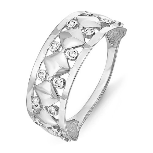 Кольцо из серебра с фианитами  с114225 Кольцо (Ag 925)