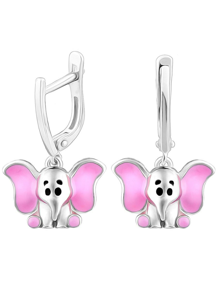 Серьги из серебра с эмалью 970120596 Серьги (Ag 925)