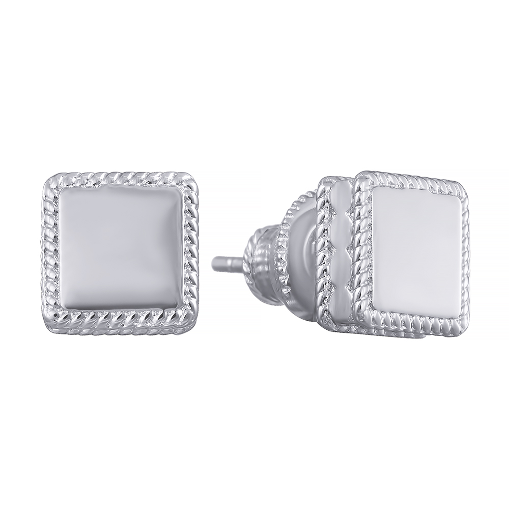 Серьги пусеты из серебра 2340005101717 Серьги (Ag 925)