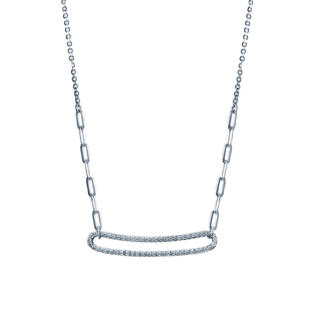 Колье из серебра с кубическим цирконием  XL030135B_KL_WG Колье (Ag 925)