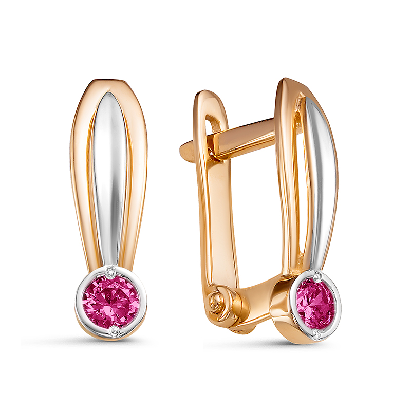 Серьги из золота 128518 Серьги детские (Au 585)