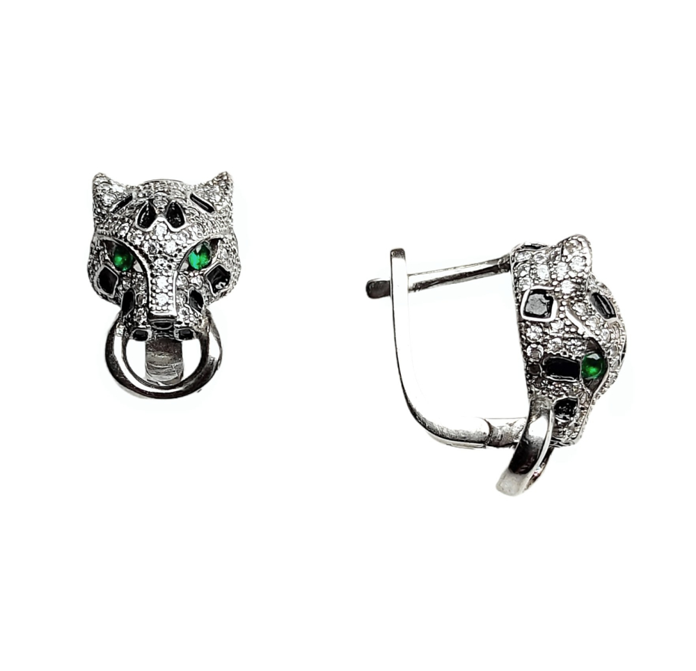 Серьги из серебра с кубическим цирконием SET8094_SR_ENAM Серьги (Ag 925)